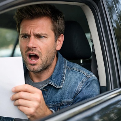 Връчване на електронен фиш за скорост